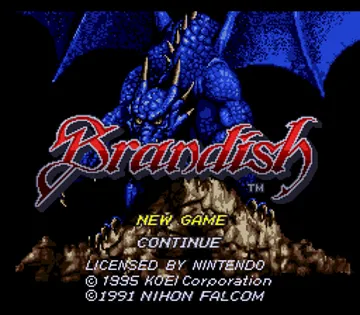 Brandish (USA) screen shot title